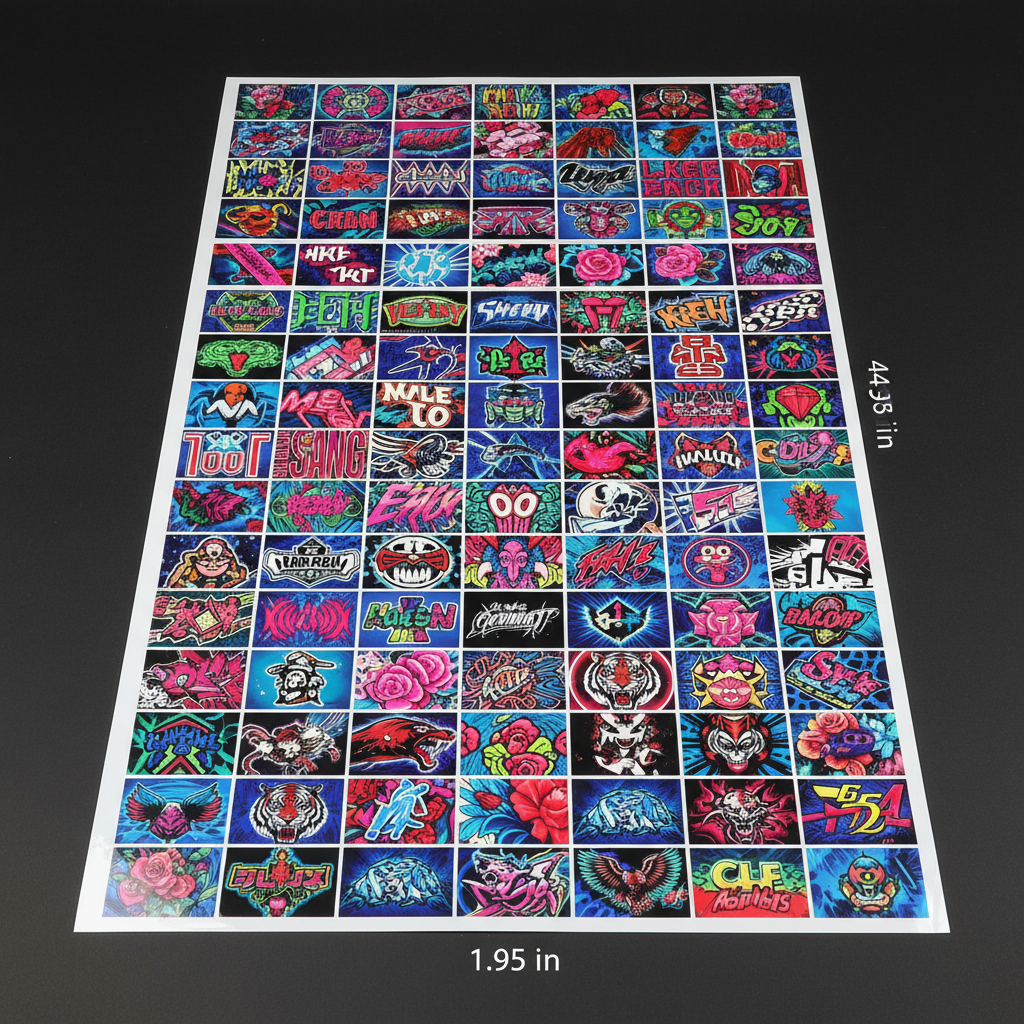 DTF gang sheet 12.95x48 inches — ideal for small brand launches and sample runs